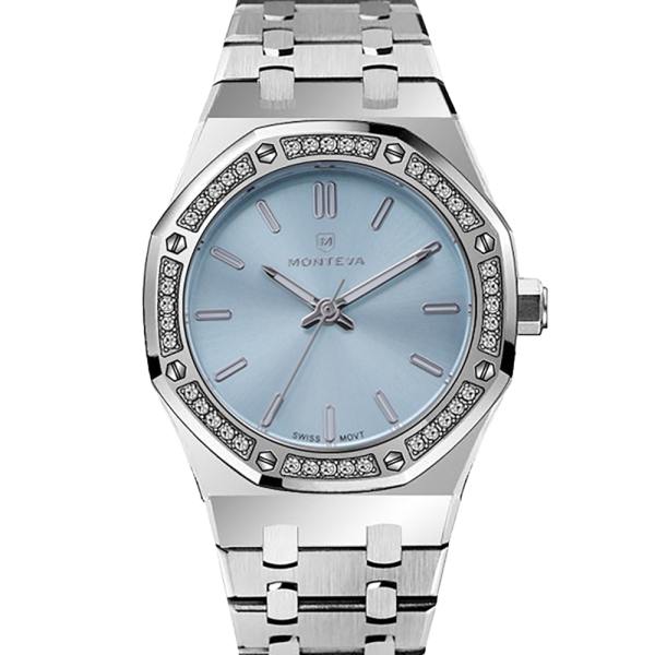 M19023 silver light blue zoom